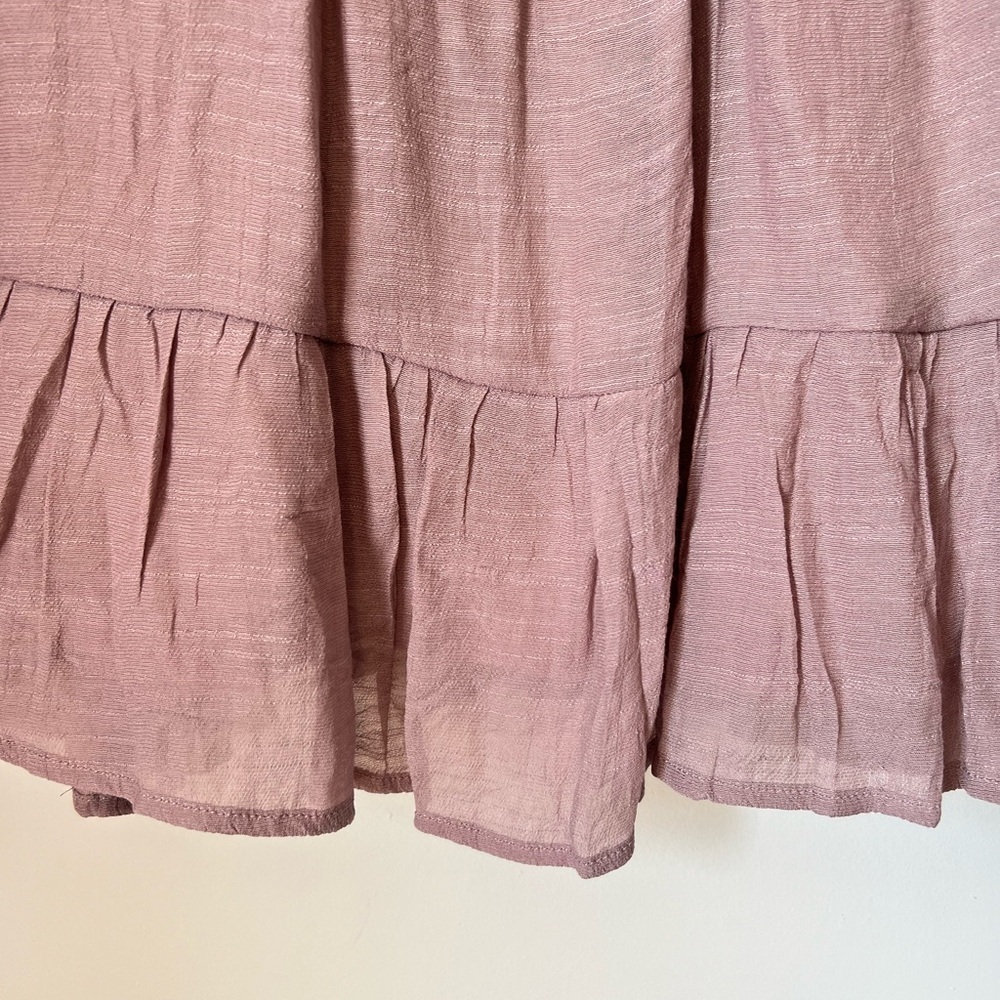 Baltic Born Amelia Boho Mini Dress Dusty Lavendar Gauzy Spring Romantic Chic - Picture 10 of 13